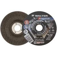 XCAVATOR Grinding Wheel, 4-1/2" x 1/4", 7/8" Arbor, Zirconium, Type 27 - Walter Surface Technologies 08P460