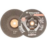 HP Grinding and Cutting Wheel, 6" x 1/4", 5/8"-11 Arbor, Aluminum Oxide, Type 27 - Walter Surface Technologies 08B630