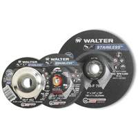 Disque pour meulage et tronçonnage STAINLESS, 4-1/2" x 1/4", Arbre de 5/8"-11, Type 28S, Oxyde d'aluminium, 13 300 Tr/min - Walter Technologies Pour Surface 08F451
