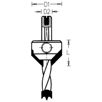 Countersinks, 16 mm, Carbide - Dimar K5R