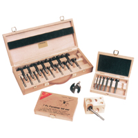 Super Forstner Bit Kits in a Wooden Box, 7 Pieces, Steel - Dimar F-SET-7