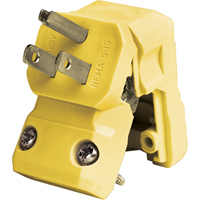 Commercial Grade Straight Blade Plug, Nylon, 15 A, 125 V - Leviton 5256-VA