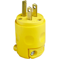 Commercial Grade Straight Blade Plug, PVC, 15 A, 125 V - Leviton 515PV