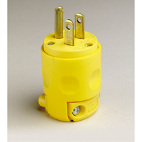 Commercial Grade Straight Blade Plug, PVC, 15 A, 125 V - Leviton 515PV