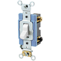 Back & Side-Wired Quiet Switch with 3-Way Toggle - Leviton 1203-2W
