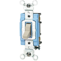 Poign&eacute;e illumin&eacute;e &agrave; borne arri&egrave;re & lat&eacute;rale, avec basculement tripolaire - Leviton 1203-LHI
