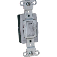 Interrupteurs doux &agrave; borne arri&egrave;re & lat&eacute;rale, avec basculement unipolaire - Leviton 18201-CG