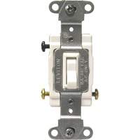 Back & Side-Wired Quiet Switches with 3-Way Toggle - Leviton 18203-CW