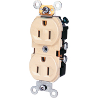 Side-Wired Straight Blade Receptacle - Leviton CR15-I
