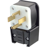 Industrial Power Grounding Extension Plug, Super Tough Nylon, 30 A - Leviton 9432-P