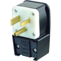 Fiche de rallonge de mise &agrave; la terre de qualit&eacute; industrielle, Nylon tr&egrave;s r&eacute;sistant, 50 A - Leviton 9650-P