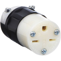 Grounding Straight Blade Connector, 6-15R, Nylon - Leviton 5669-C