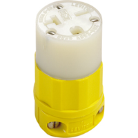 2-Pole 3-Wire Grounding Straight Blade Connector, 5-20P, Nylon - Leviton 53CM-69C