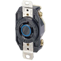 Single Flush 3-Pole 4-Wire Grounding Receptacle - Leviton 2420