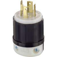 3-Pole 4-Wire Grounding Locking Plug, Nylon, 30 Amps, 125 V/250 V, L14-30P - Leviton 2711