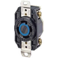 Single Flush 3-Pole 4-Wire Grounding Receptacle - Leviton 2720