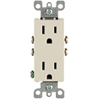 Decora&reg; Side-Wired & Quickwire Duplex Receptacle - Leviton 5325-T