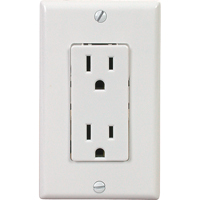 Decora&reg; Side-Wired & Quickwire Duplex Receptacle - Leviton 5325-W