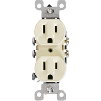 Prises Doubles &agrave; C&acirc;blage Lat&eacute;ral & Quickwire NEMA 5-1R - Leviton 5320-ICP