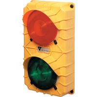 LED Stop & Go Lights, Plastic, 6-3/8" W x 3-3/4" D x 11-3/8" H - Tri Lite Mars SG10-115RG-LED