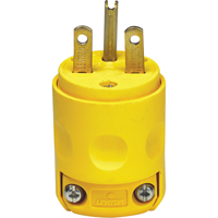 Commercial Grade Straight Blade Plug, Plastic, 15 A, 250 V - Leviton 615PV