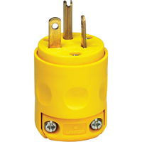 Commercial Grade Straight Blade Plug, Plastic, 20 A, 125 V - Leviton 520PV