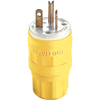 Pris &agrave; lames droites &eacute;tanche Wetguard, Plastique, 20 A, 125 V - Leviton 14W33