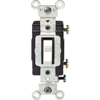 Commutateur &agrave; bascule unipolaire de calibre commercial - Leviton CS115-2W