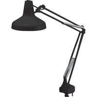 LAMPES DE TRAVAIL COMBIN&eacute;ES ROBUSTES, 22/60 W, Fluorescent/Incandescente, Col 45", Noir - Luxo K110660001