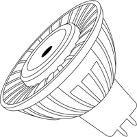 Lampes Ultra DEL avec variation de l'intensit&eacute;, 6 W, 300 lumens, base GU5.3 - Sylvania 78233