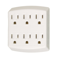 Adaptateurs, 6 Prise(s), 15 A, 1875 W, 125 -  