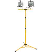 Projecteur double, Halog&egrave;ne, 500 W, 16000 lumens, Boîtier en Acier - Outils Aurora 