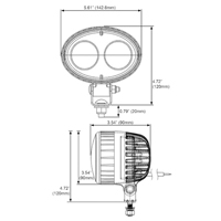 &eacute;clairage arri&egrave;re pour chariot &eacute;l&eacute;vateur - Ideal Warehouse Innovations 70-1095