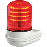 Balises modulaires multifonctionnelles &agrave; DEL Streamline, Continu/Clignotement/Rotatif, Rouge - Federal Signal Corporation SLM100R