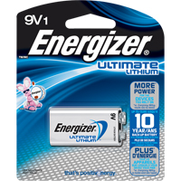 Batteries au lithium, 9 V - Energizer L522BP