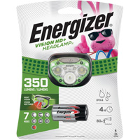 Vision HD+ Headlight, LED, 350 Lumens, 4 Hrs. Run Time, AAA Batteries - Energizer HDC32E