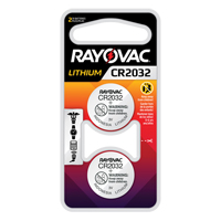 Piles boutons au lithium CR2032, 3 V - Rayovac KECR2032-2