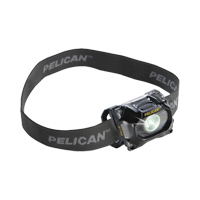 2755 Headlamp, LED, 72 Lumens, 6 Hrs. Run Time, AAA Batteries - Pelican 027550-0103-110