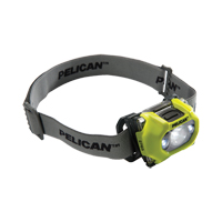 2765 Headlamp, LED, 155 Lumens, 6.25 Hrs. Run Time, AAA Batteries - Pelican 027650-0103-245