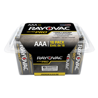 Piles industrielles Ultra PRO, AAA, 1,5 V - Rayovac ALAAA-18PP