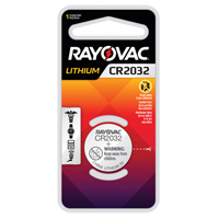 Pile bouton au lithium CR2032, 3 V - Rayovac KECR2032-1