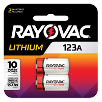 Batteries au lithium, 123, 3 V - Rayovac RL123A-2