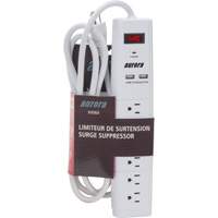 Limiteur de surtension avec chargeur USB, 6 Prises, 1200 J, 1875 W, Cordon 6' - Outils Aurora 