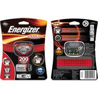 Vision Headlight, LED, 200 Lumens, 8.5 Hrs. Run Time, AAA Batteries - Energizer HDB32E