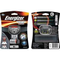 Vision HD+ Focus Headlamp, LED, 315 Lumens, 6 Hrs. Run Time, AAA Batteries - Energizer HDD32E