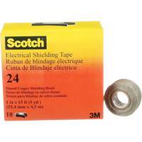 Ruban isolant de blindage Scotch, 25,4 mm (1") x 4,6 m (15'), Noir, 16 mils - 3M 24-1X15
