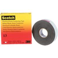 Ruban isolant semi-conducteur Scotch, 19 mm (3/4") x 4,6 m (15'), Noir, 30 mils - 3M 13-3/4X15