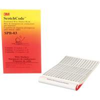 Livret d'&eacute;tiquettes pour le marquage de fils pr&eacute;imprim&eacute;es ScotchCode - 3M SPB-03
