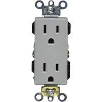 Industrial Grade Decora&reg; Outlet - Leviton 16262-GY