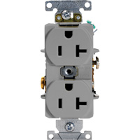 Prise double de calibre industriel - Leviton 5352-GY